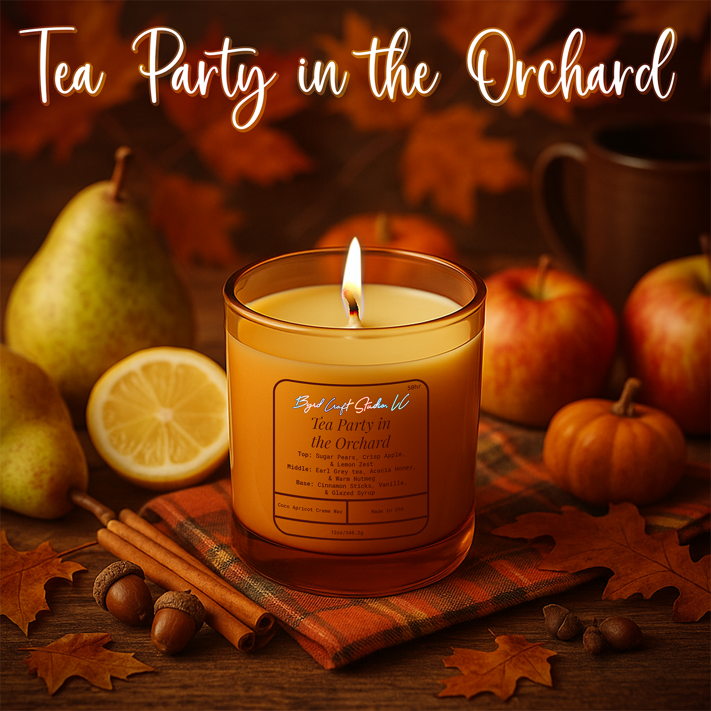 🕯️Tea Party in the Orchard🍐🍋☕️